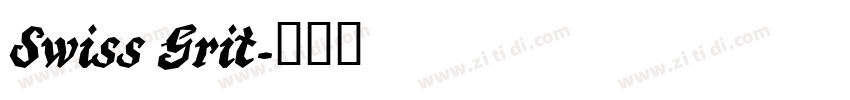 Swiss Grit字体转换